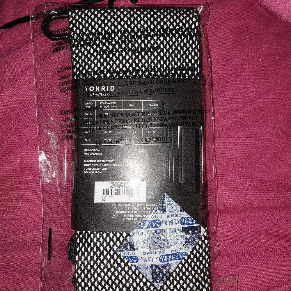 (Bundle Me!) Torrid Black Fishnet Tights- NWT- Size 1x/2x - Picture 5 of 5